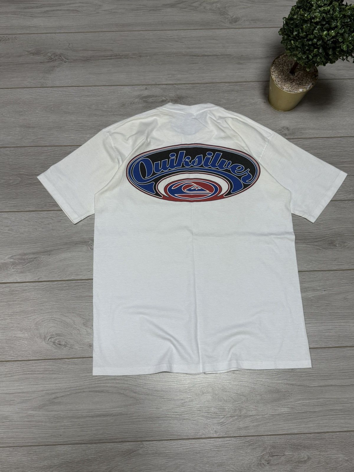Quiksilver Quilsilver USA surf vintage big logo print tee shirt Quick Size US L / EU 52-54 / 3 - 1 Thumbnail