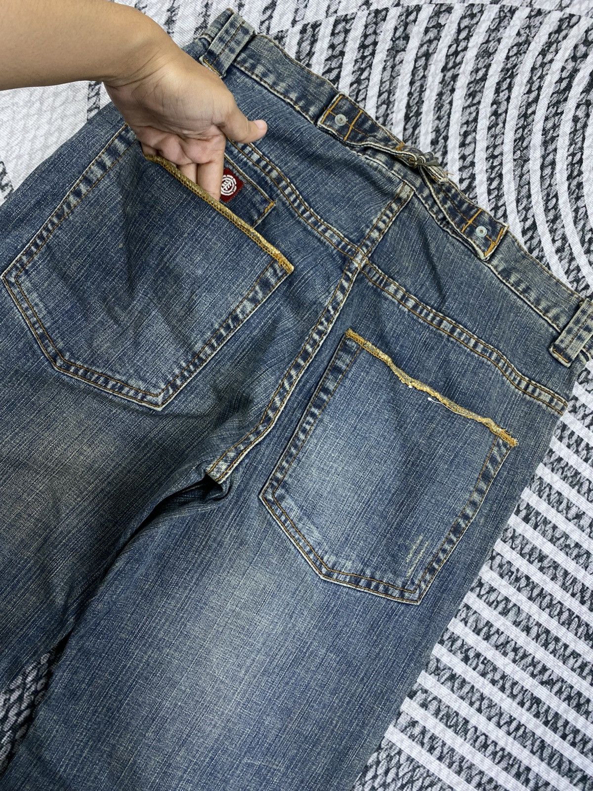 Element Vintage Element Skateboards Flared Denim Jeans Size US 33 - 11 Thumbnail