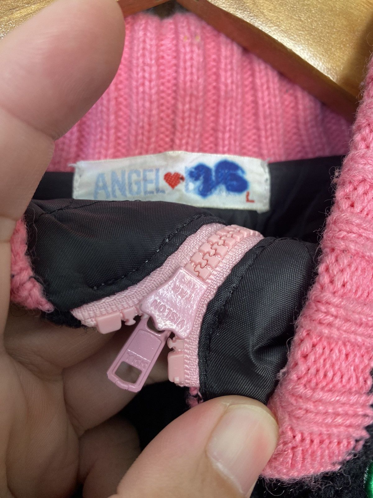 Angel Blue 1990s Angel Blue Knit patch Brand for cute girl Varsity Size M / US 6-8 / IT 42-44 - 11 Thumbnail
