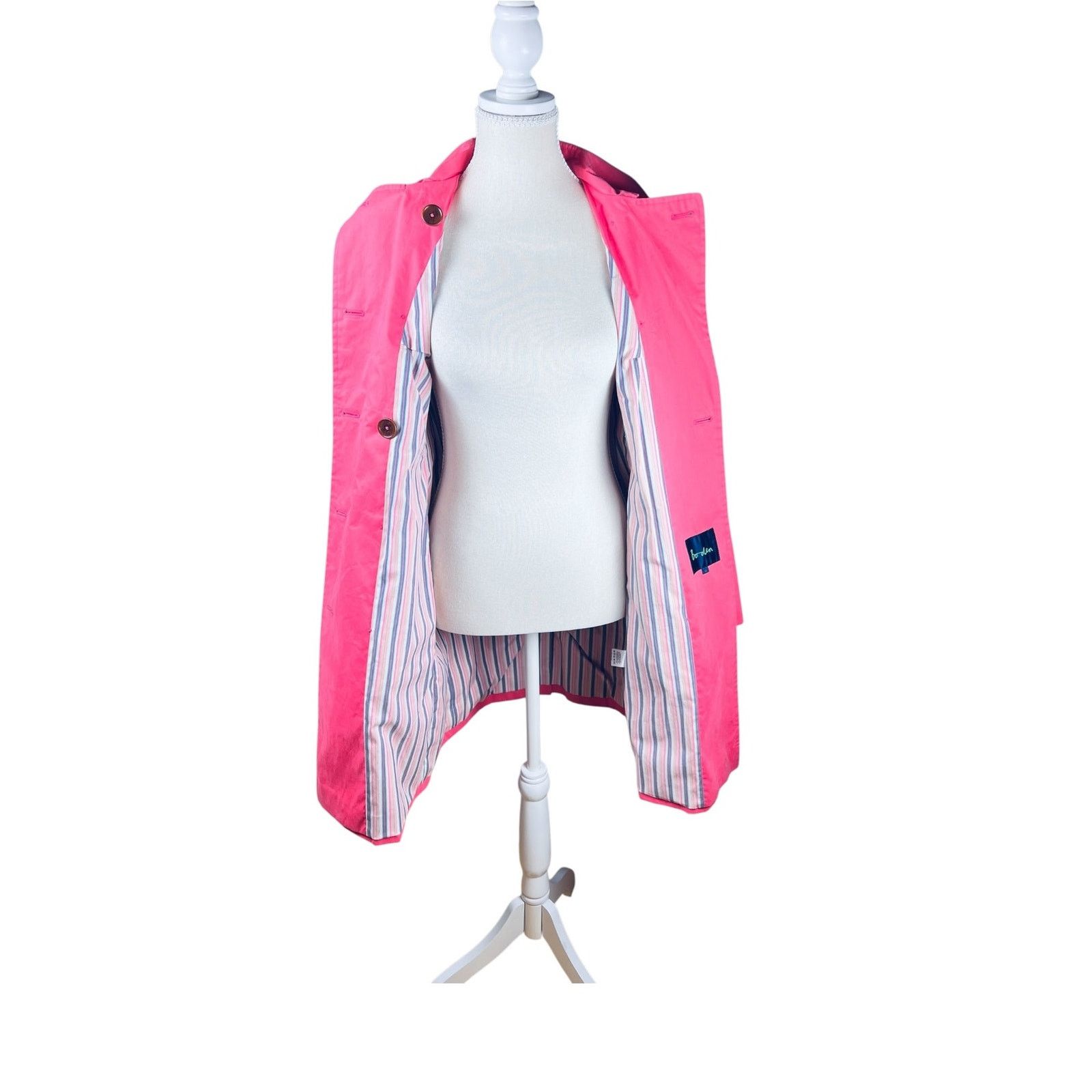 Boden Boden Aileen Pink Double Breasted Belted Trench Coat UK 10 Size M / US 6-8 / IT 42-44 - 2 Thumbnail