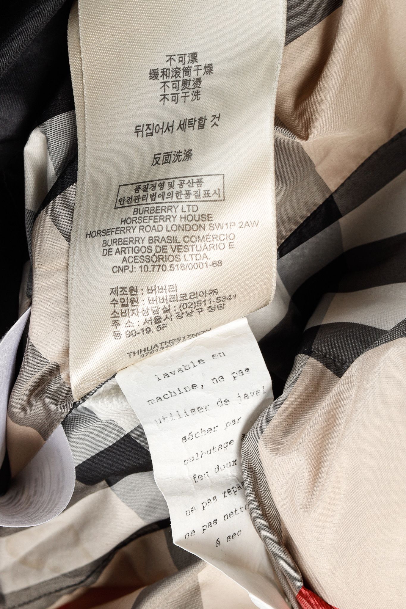 Burberry Burberry Brit Charcoal Leather-Trim Belted Puffer Jacket Size XS / US 0-2 / IT 36-38 - 15 Thumbnail