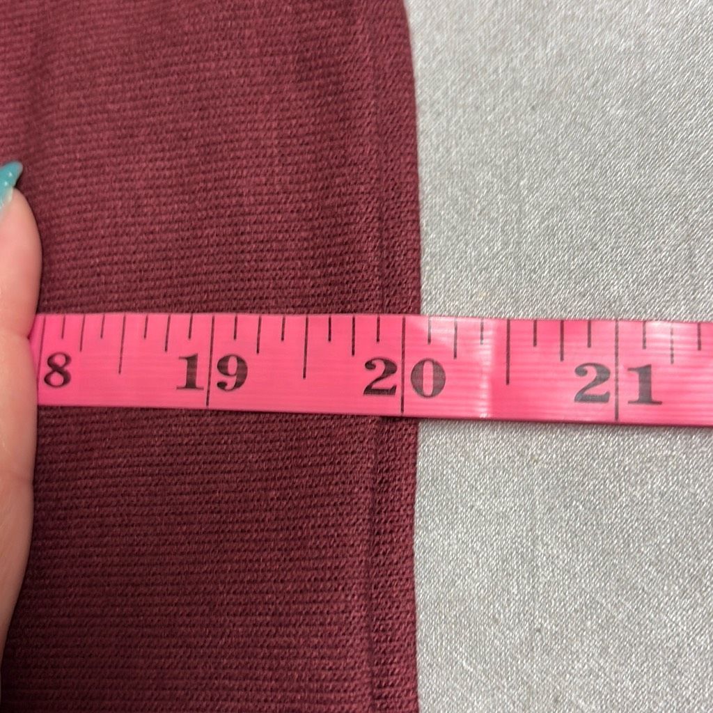 Other Brea Canyon Womans XL Maroon Mock Neck Keyhole Long Sleeve B Size XL / US 12-14 / IT 48-50 - 13 Thumbnail