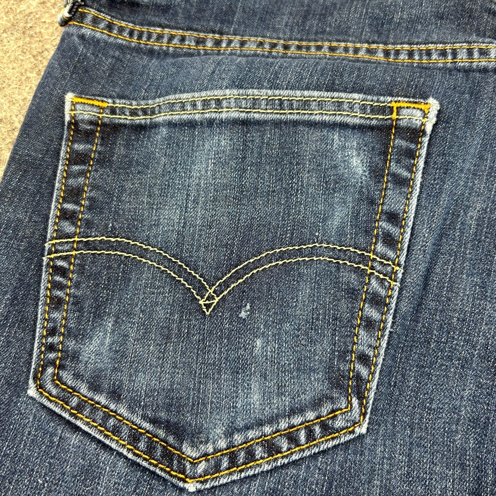 Levi's Levi's 541 Jeans Mens 33x32 Blue Athletic Fit Tapered Leg Dark Wash Stretch Size US 33 - 4 Thumbnail
