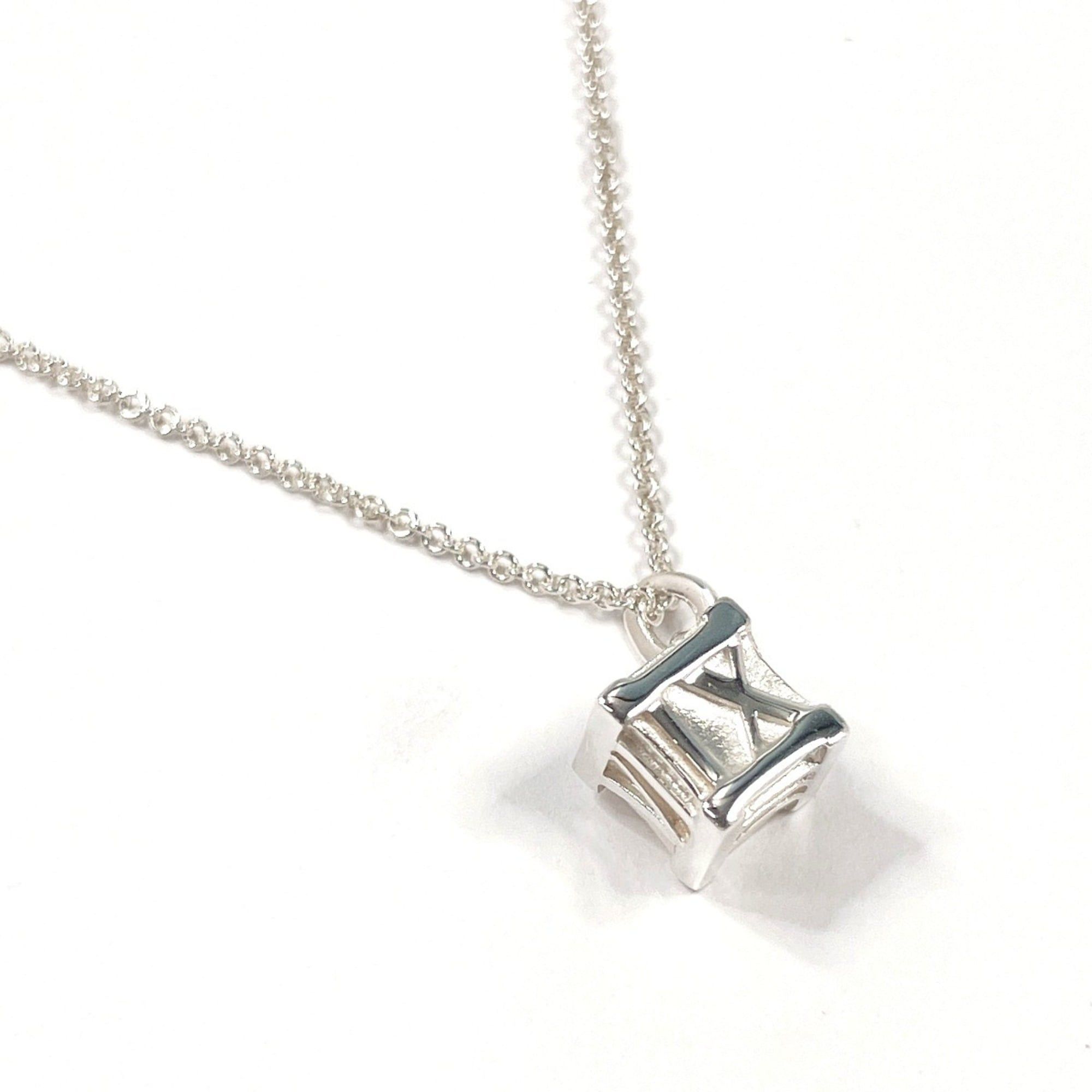 Tiffany & Co. TIFFANY&Co. Tiffany Atlas Cube Necklace, Sterling Silver 925, Silver, Women's Size ONE SIZE - 1 Thumbnail