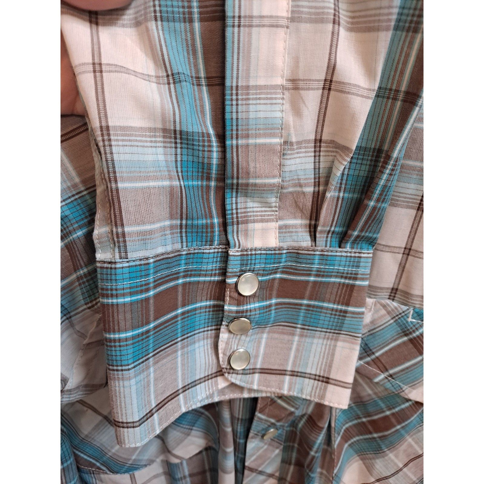 Other High Noon Plaid Western Shirt Pearl Snap Front Long Sleeve C Size US XL / EU 56 / 4 - 5 Thumbnail