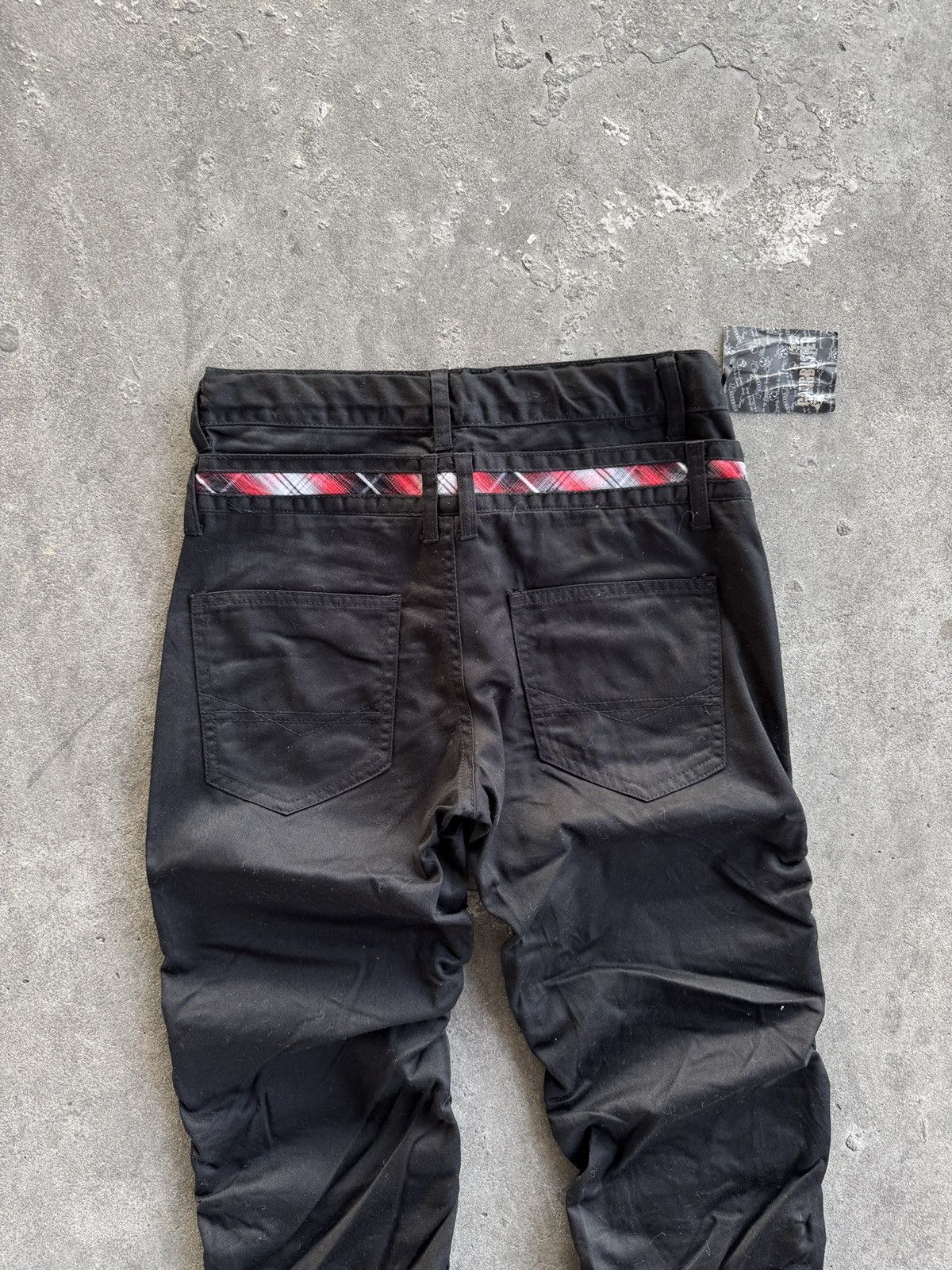Japanese Brand 🔥Rare Gang Buster Double Waist Washed Belt Size US 29 - 10 Thumbnail
