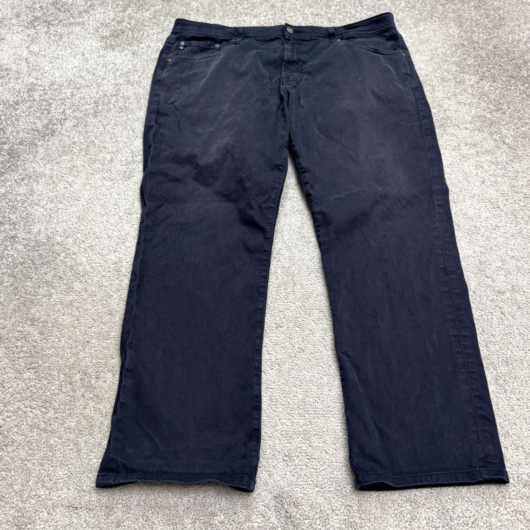 Vintage AG Adriano Goldschmied The Everett Slim Straight Chino Pants Mens 38x32 Blue Size US 38 / EU 54 - 2 Thumbnail