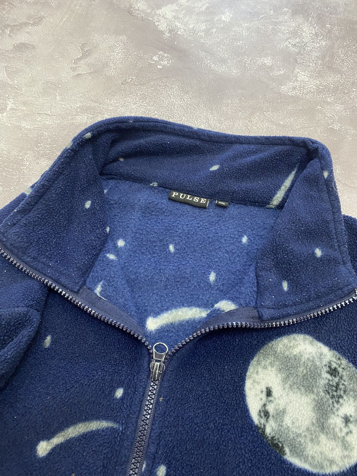 Japanese Brand Vintage Wolf Fleece All Over Print Full Zip Size US XL / EU 56 / 4 - 4 Thumbnail