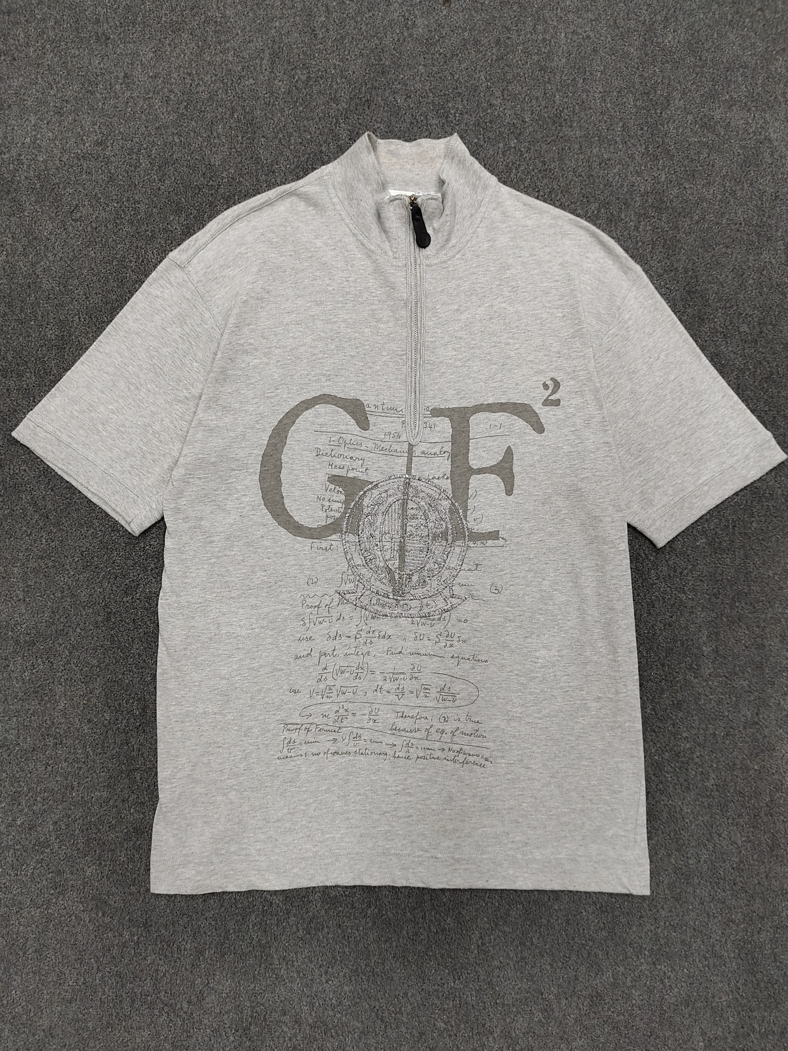 Gianfranco Ferre 90s Gianfranco Ferre- Script Graphic Embroidered Halfzip Size US M / EU 48-50 / 2 - 1 Thumbnail