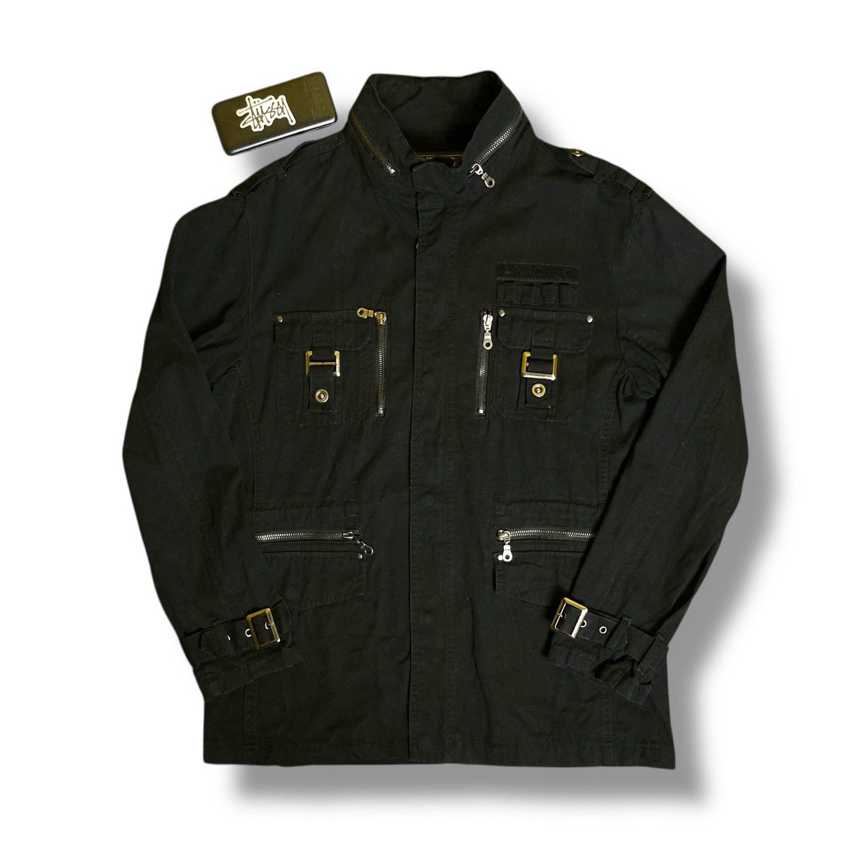 If Six Was Nine 🇯🇵 ROUSHATTE BONDAGE PUNK GOTHIC BUTTON UP FULL ZIP JACKET Size US L / EU 52-54 / 3 - 1 Thumbnail