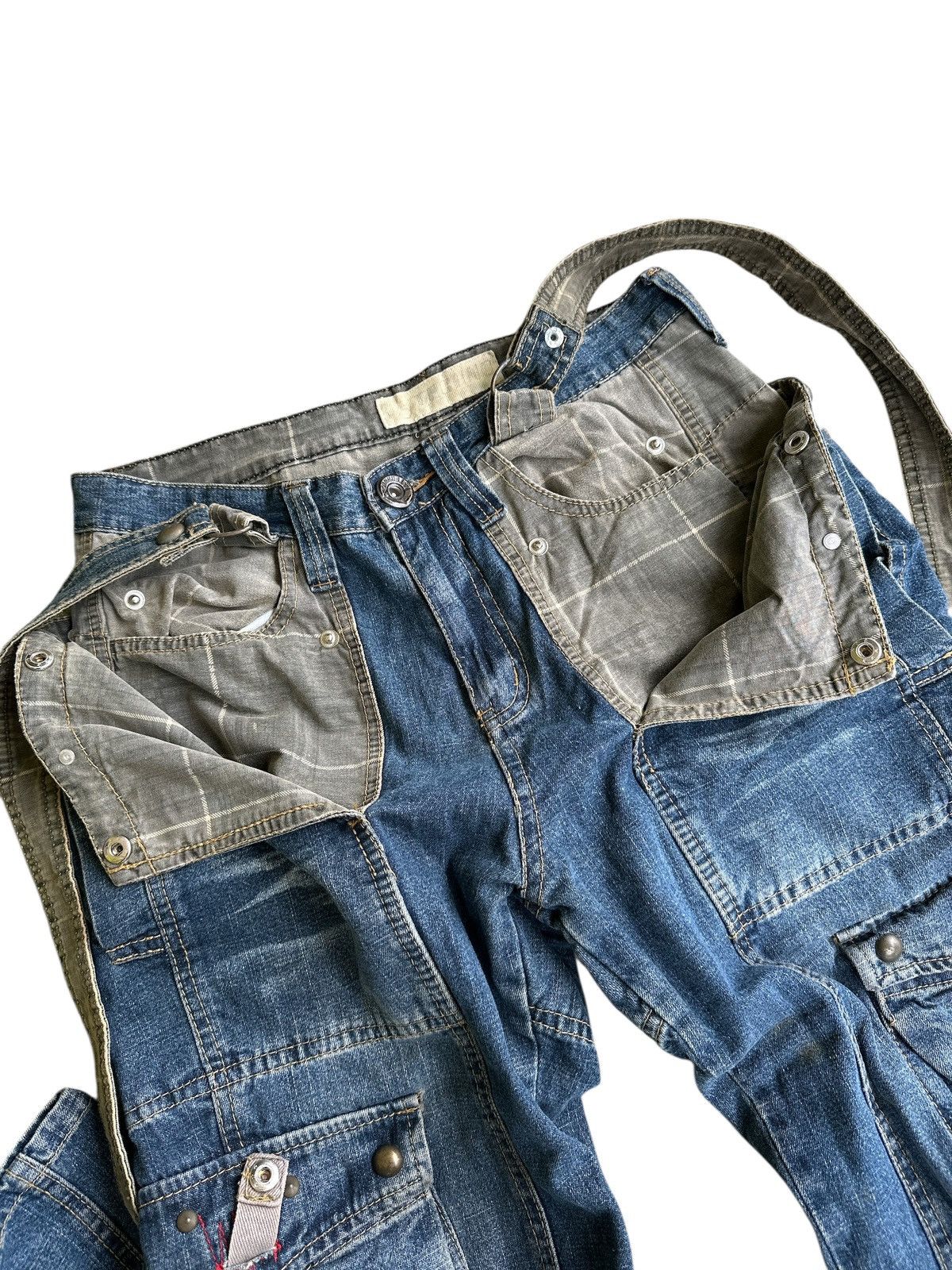 Japanese Brand Denim Techno Brand MulticPocket Crazy Design 🎌💥 Size US 30 / EU 46 - 10 Thumbnail