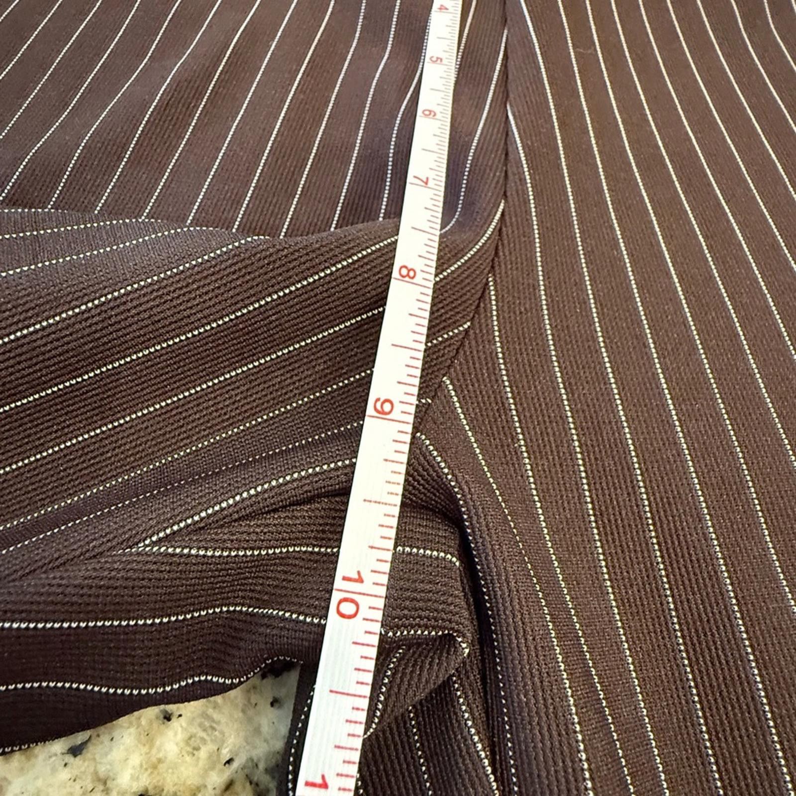 Other Joe Benbasset brown white pin striped pull on pants SZ M Size 32" / US 10 / IT 46 - 9 Thumbnail