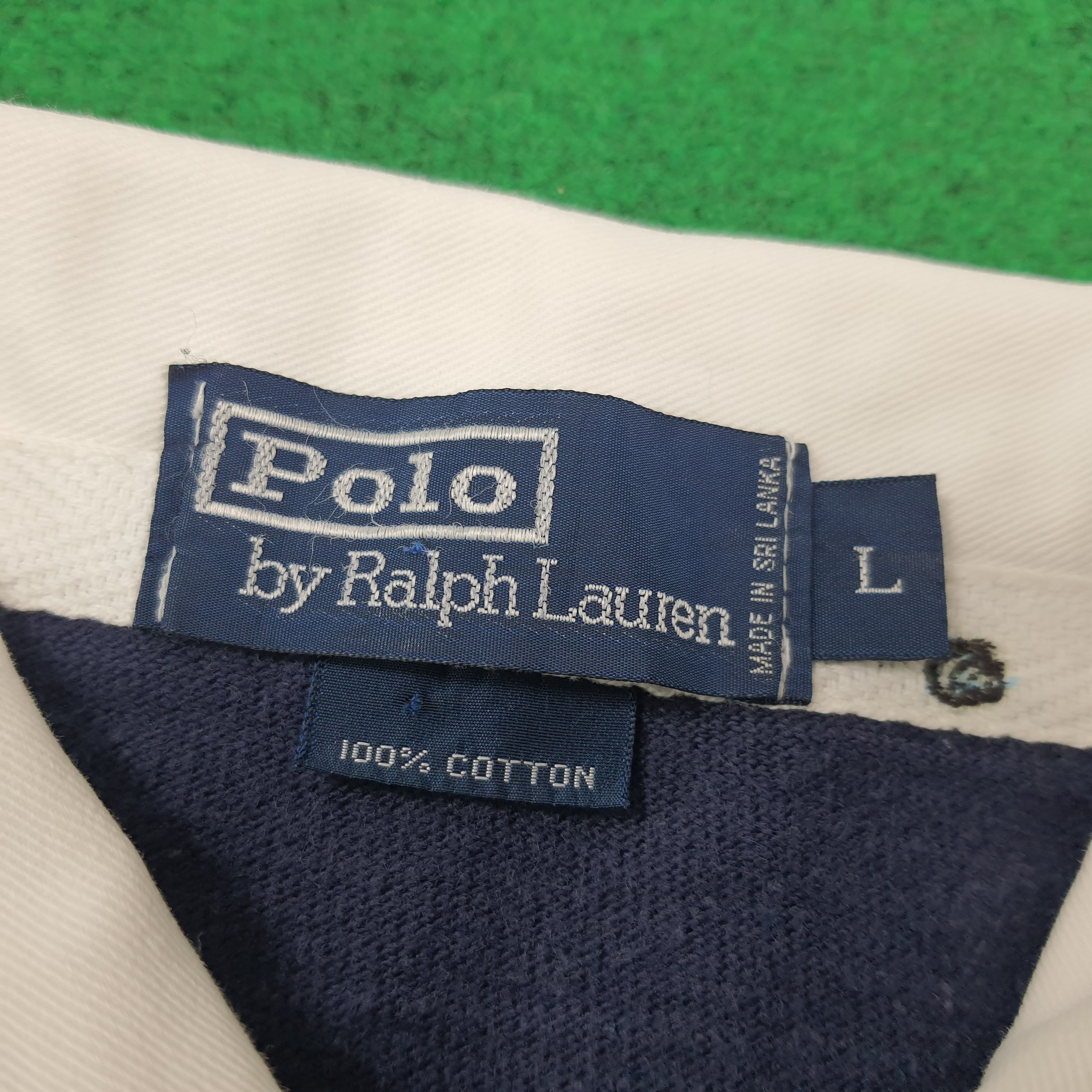 Polo Ralph Lauren Vintage Polo Ralph Lauren Striped Rugby Sweatshirt E1N17 Size US L / EU 52-54 / 3 - 5 Thumbnail