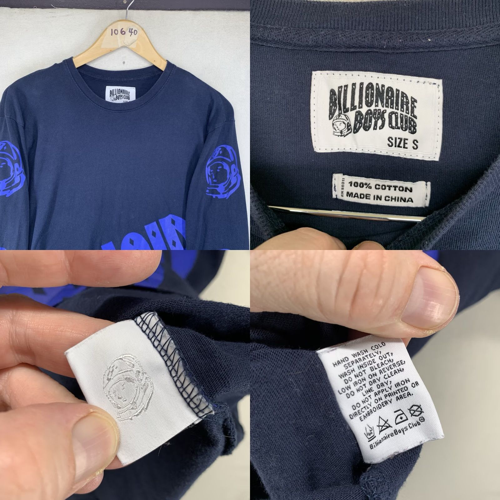 Billionaire Boys Club Billionaire Boys Club Shirt Mens Oversized Small Blue Astronaut Tee Long Sleeve Size US S / EU 44-46 / 1 - 8 Thumbnail