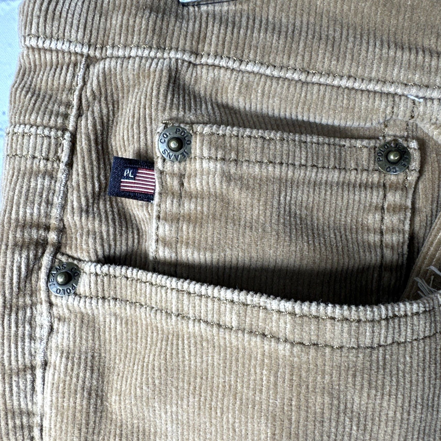 Polo Ralph Lauren Polo Jeans Co. Ralph Lauren Pants Corduroy Women 6 Tan Brown Straight Leg Workwear Women's 6 Corduroy Pant Size 28" / US 6 / IT 42 - 3 Thumbnail