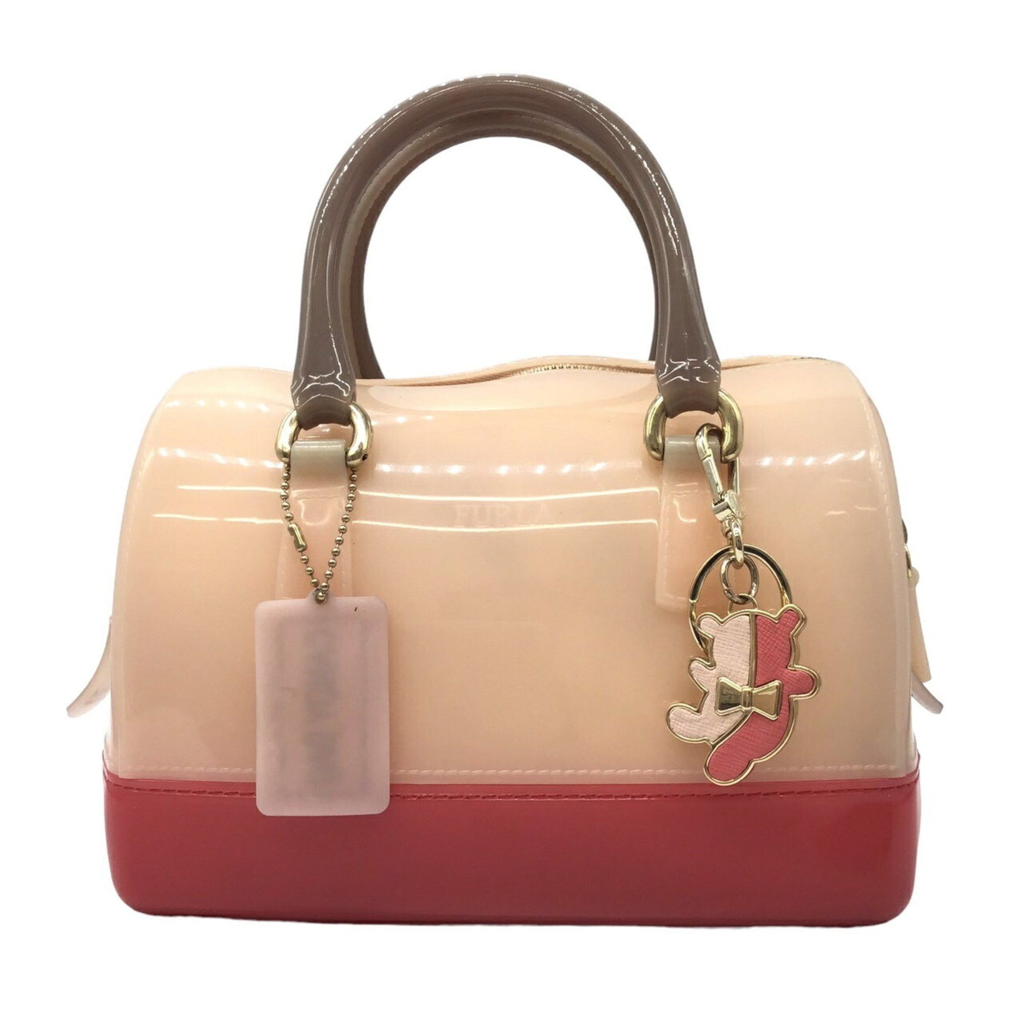 FURLA Candy Boston PVC Handbag Summer Bag Beach Women's