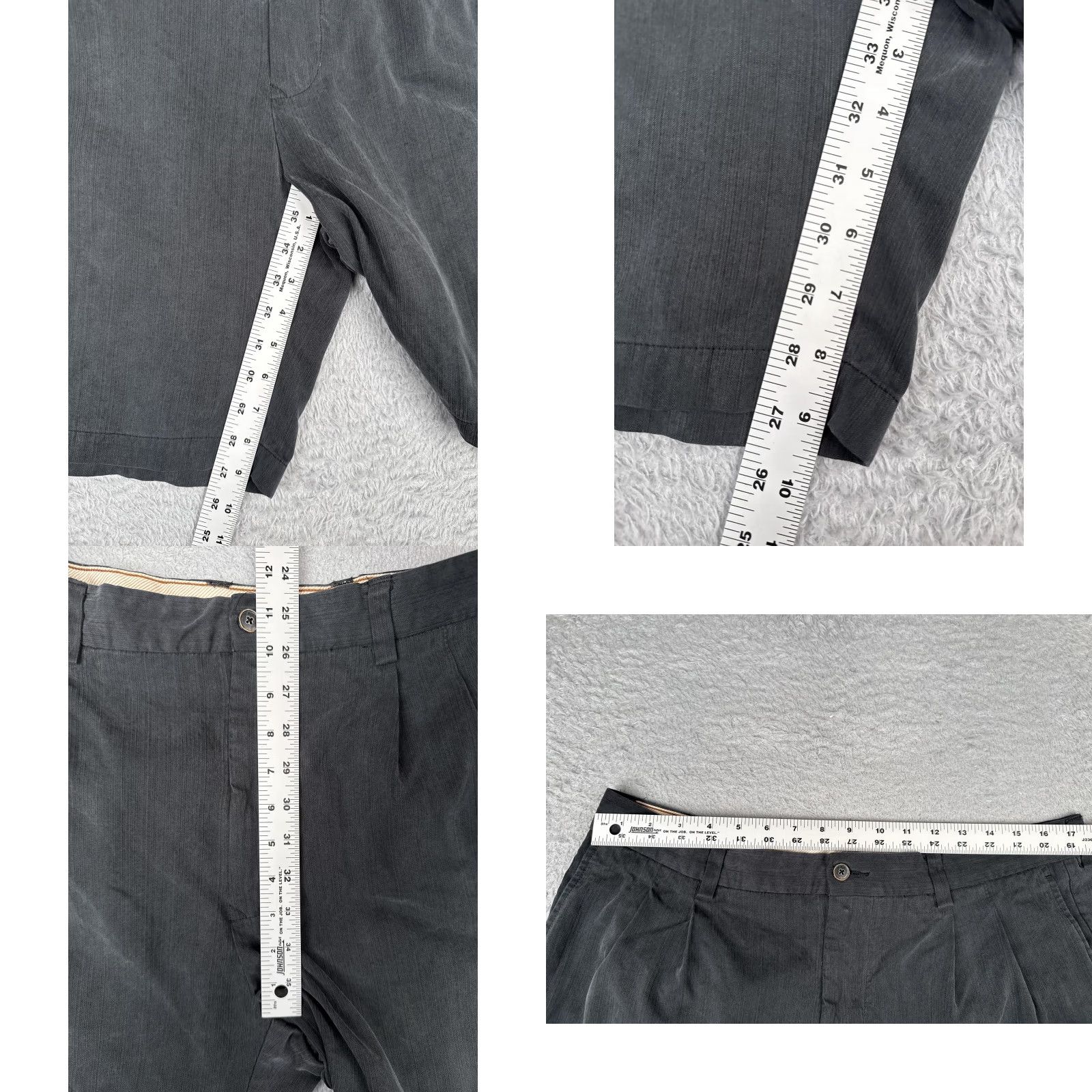 Tommy Bahama VINTAGE? No — Tommy Bahama Chino Shorts Mens 36 Black Pleated Front Relaxed Fit Casual Beach Summer Active Mens Size US 36 / EU 52 - 8 Thumbnail