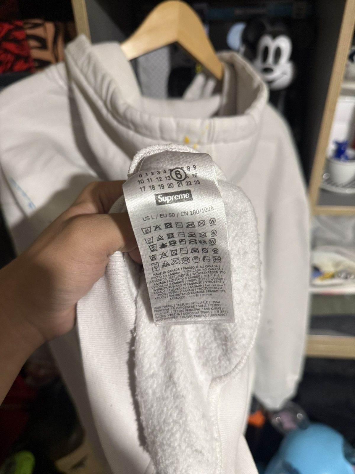 Supreme Supreme Maison Margiela White Box Logo Zip-Up Hoodie Size US L / EU 52-54 / 3 - 5 Thumbnail