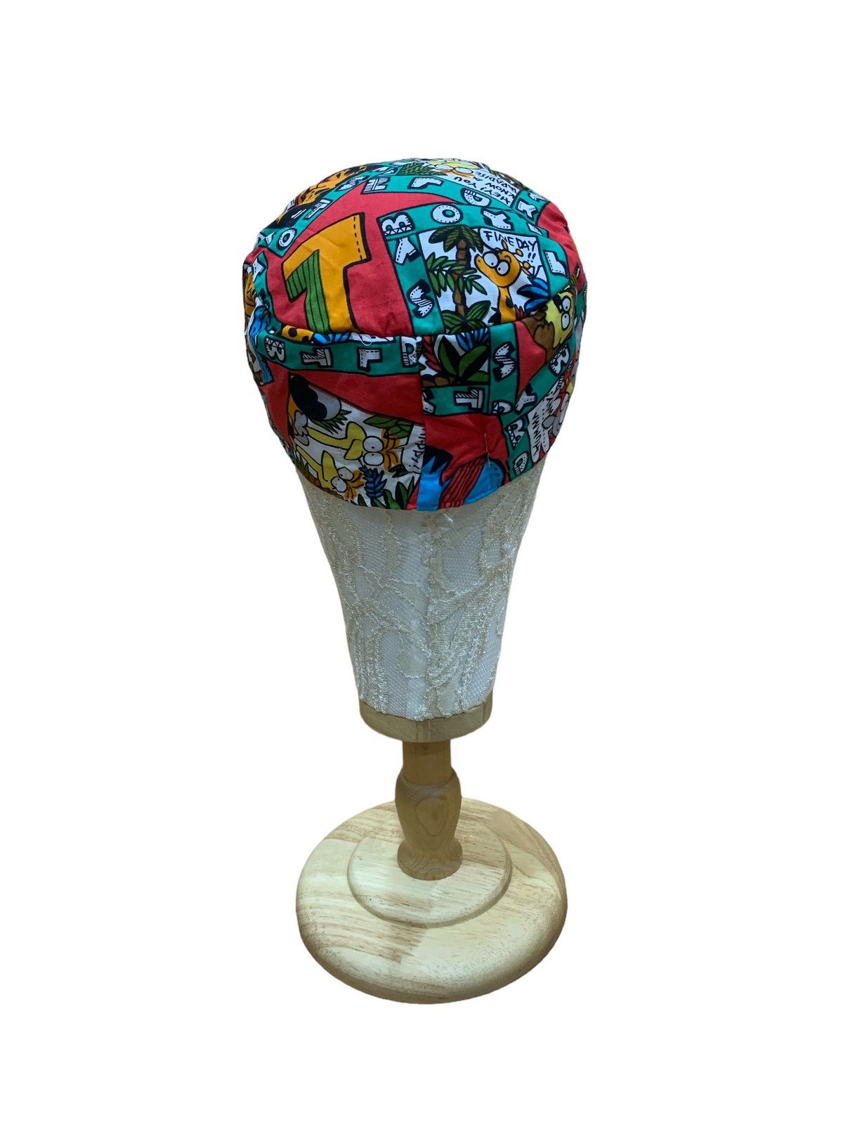 Japanese Brand × Vintage 80s JAPAN OVERPRINT NEWSPAPER PRINT CAP Size ONE SIZE - 4 Thumbnail