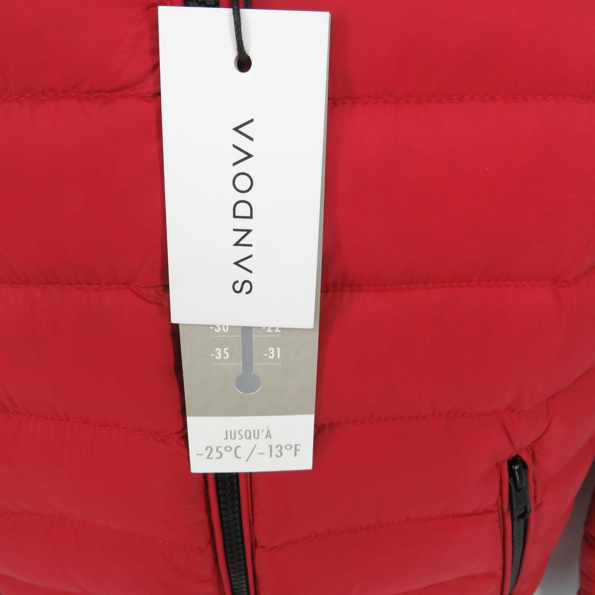 Other Sandova Women's XS Red Puffer Jacket Black Ribbed Trim NWT $ Size XS / US 0-2 / IT 36-38 - 5 Thumbnail