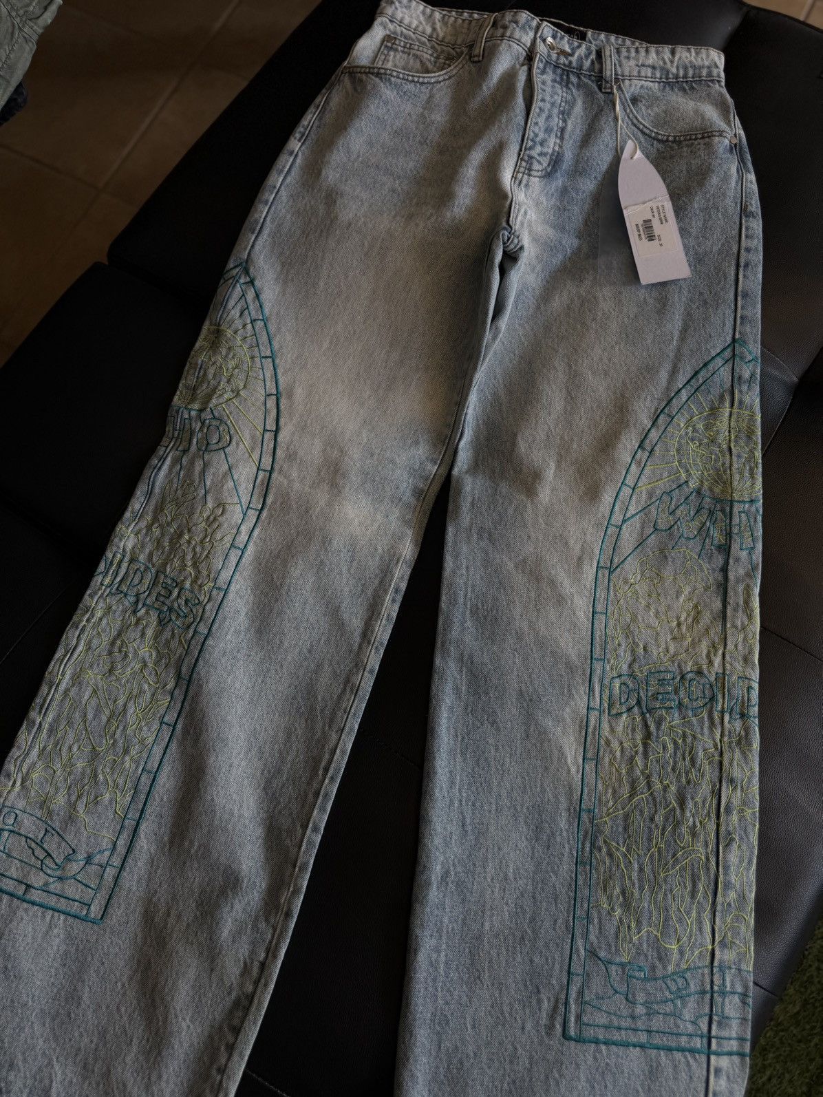 Who Decides War Who Decides War Virtuous Wide Leg Denim Jeans Size 30 Size US 30 / EU 46 - 4 Thumbnail