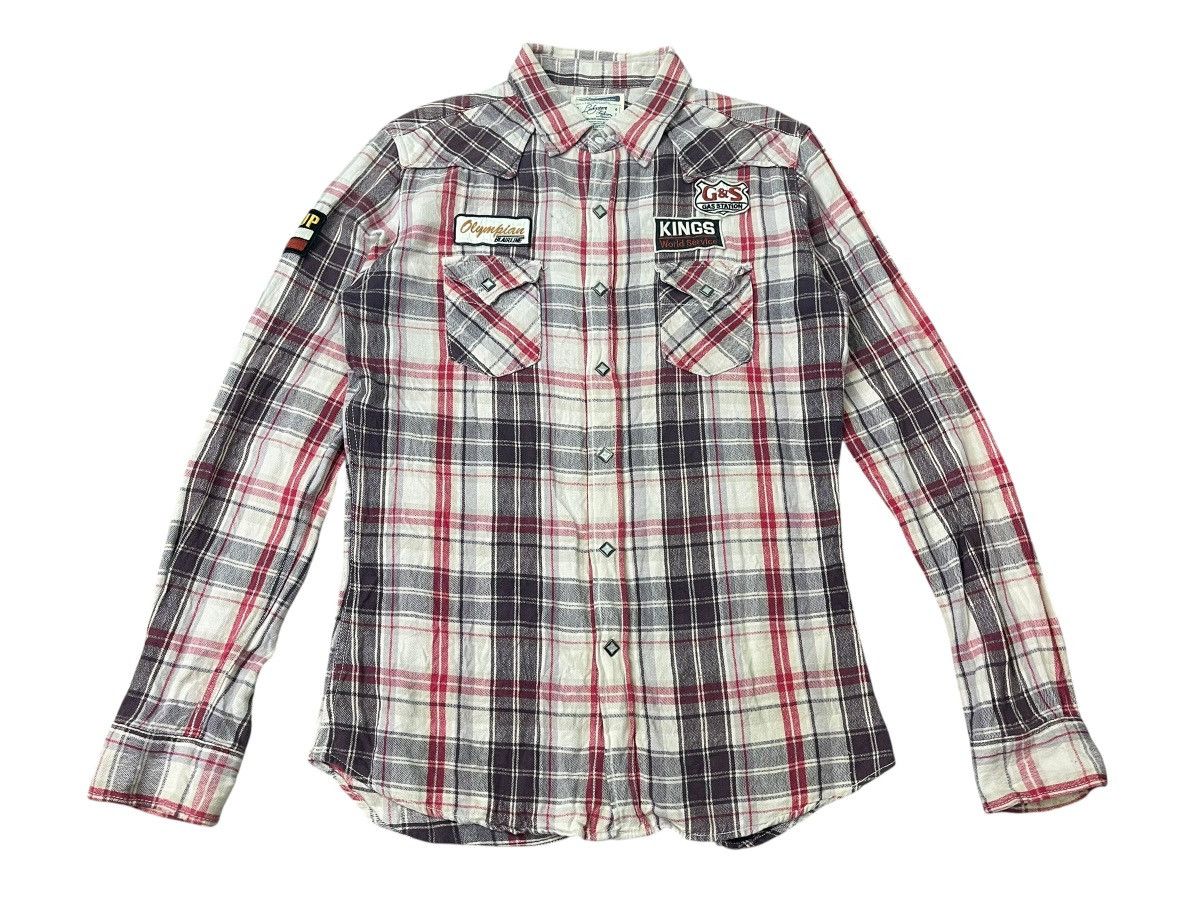 Japanese Brand Vintage Western Shirt Punk Patches Streetwear Size US L / EU 52-54 / 3 - 1 Thumbnail