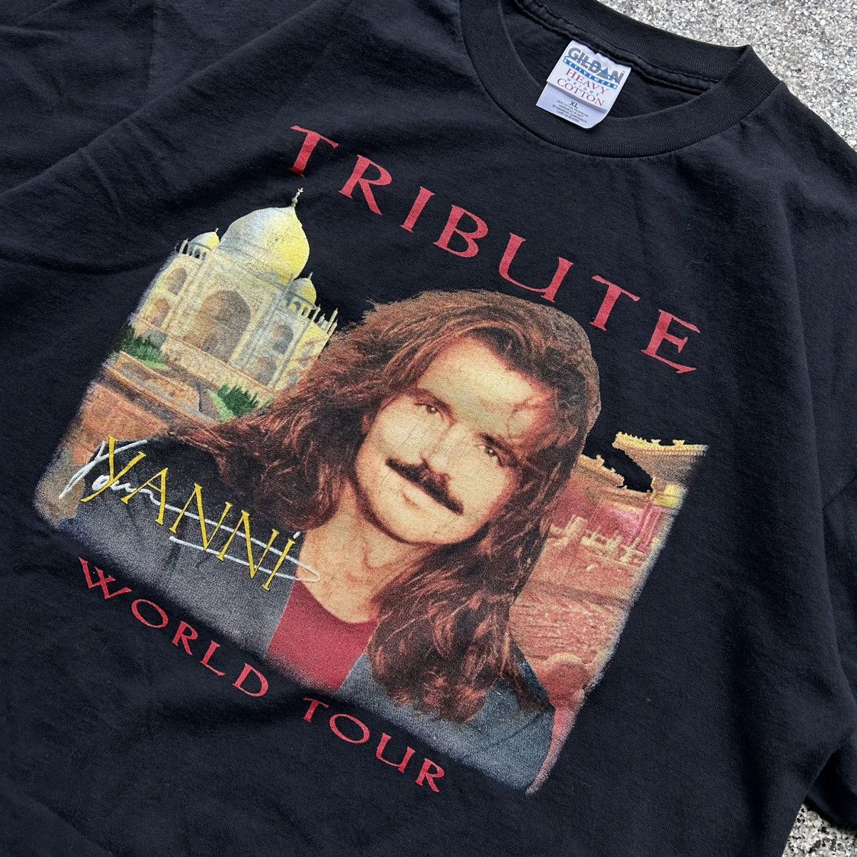 Gildan 1998 vinatge yanni world tour tee Size US XL / EU 56 / 4 - 3 Thumbnail