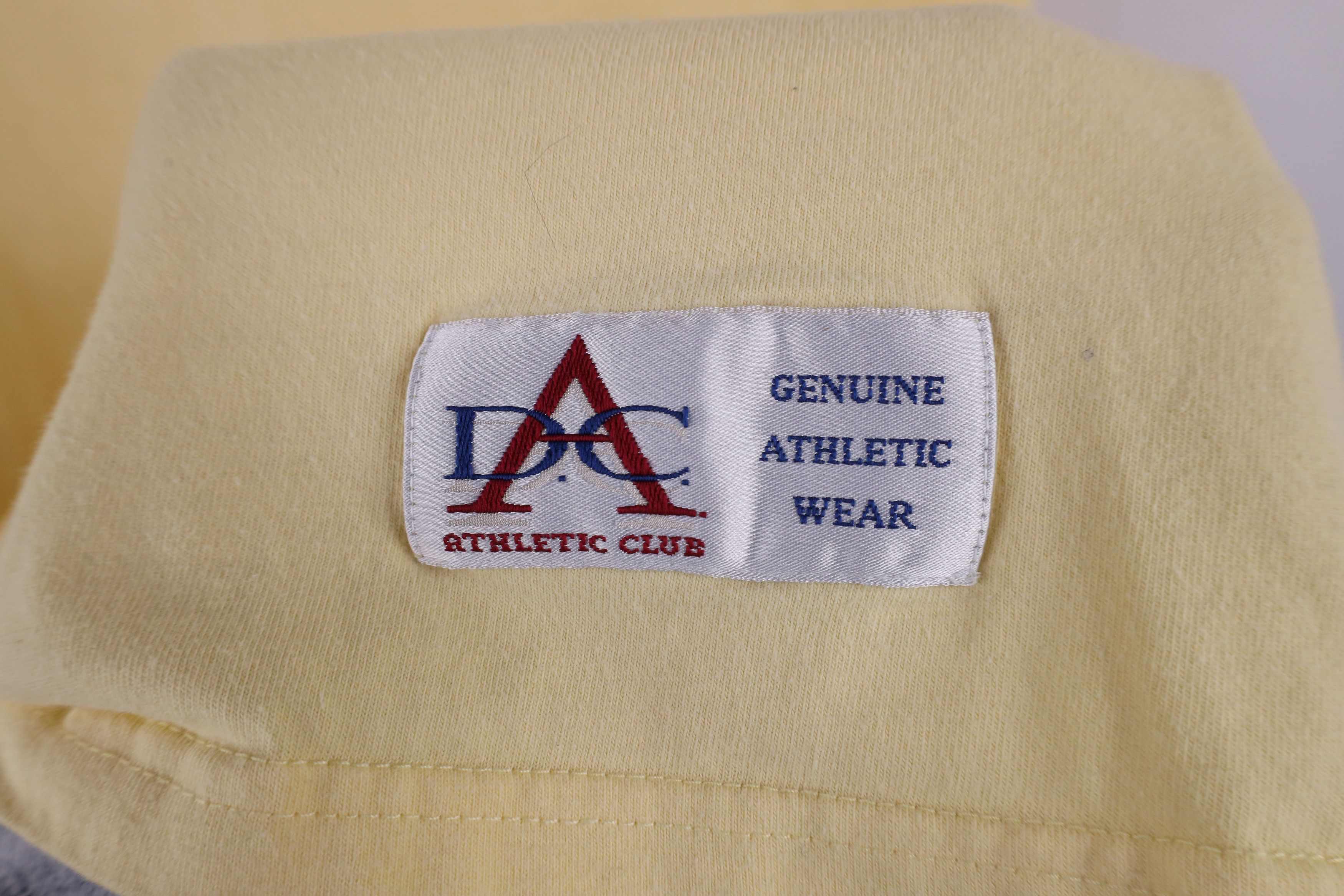 Vintage Vintage 90s Detroit Athletic Club Cotton T-Shirt Yellow Size US M / EU 48-50 / 2 - 4 Thumbnail