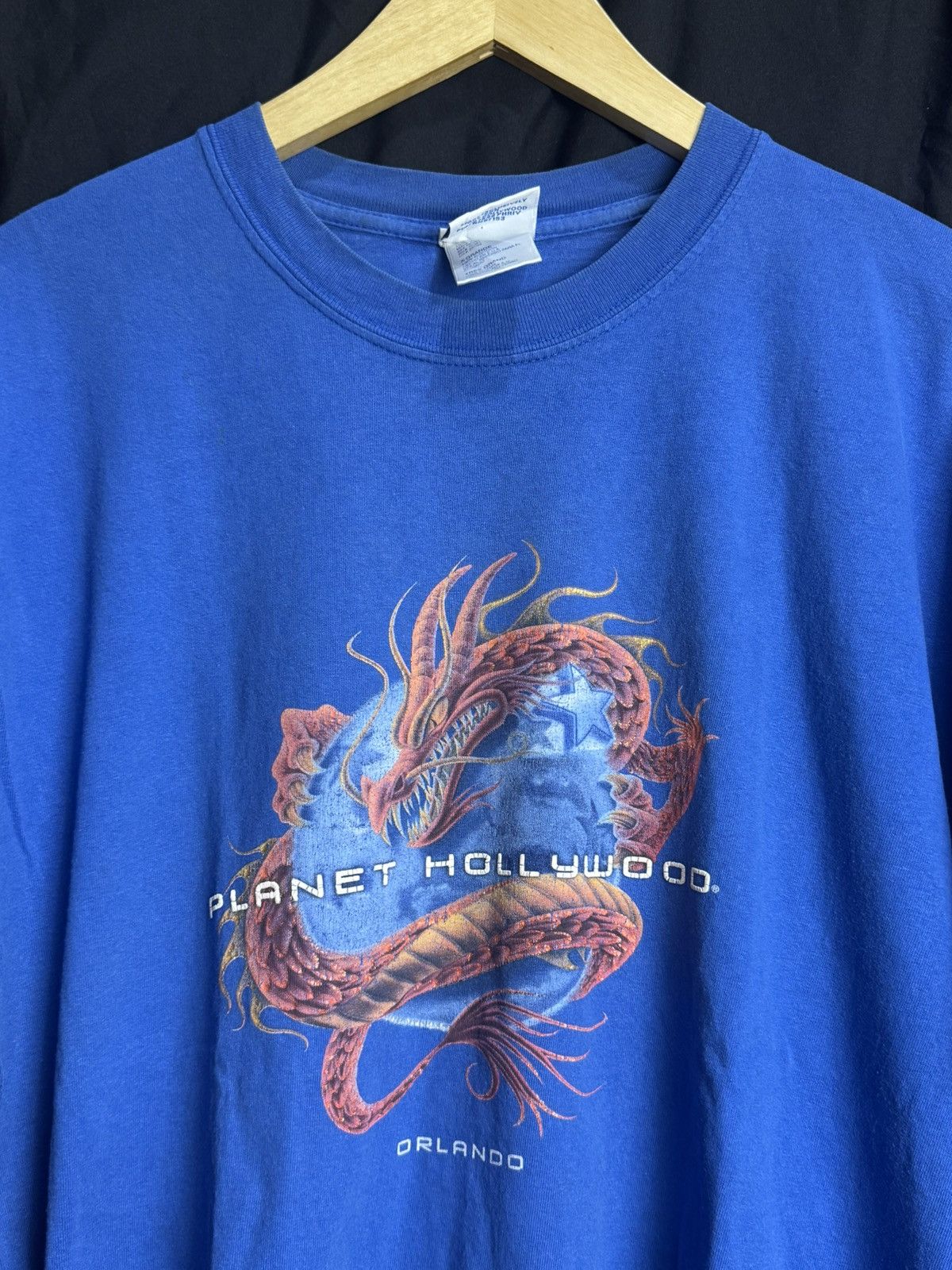 Japanese Brand Dragon Planet Hollywood Orlando Vintage Tees Size US XL / EU 56 / 4 - 3 Thumbnail