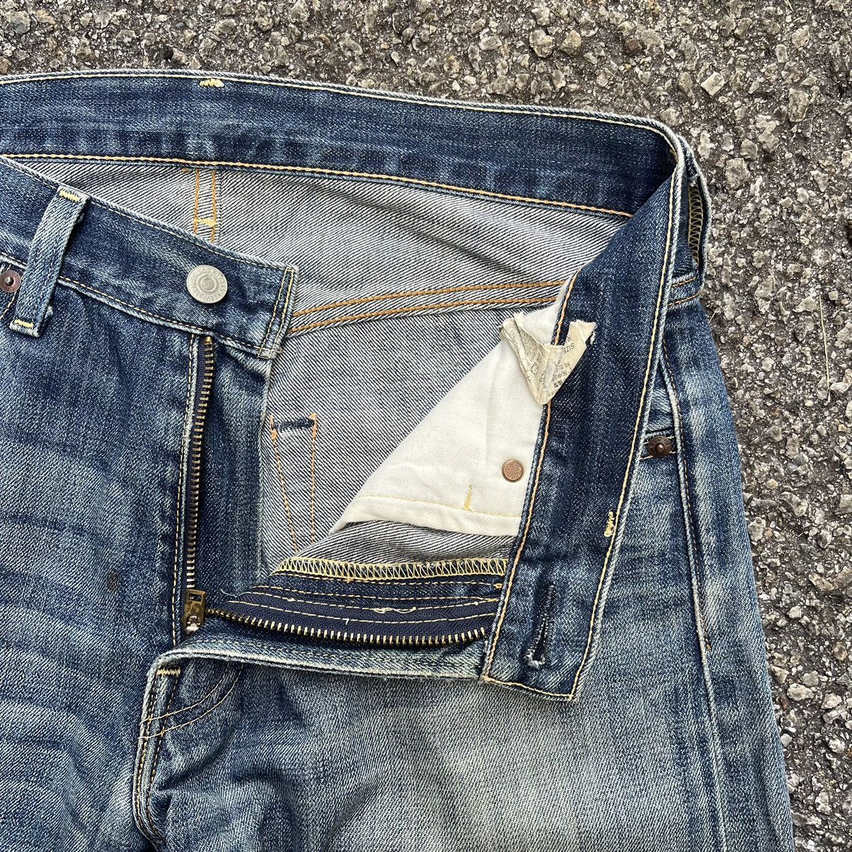 Levi's Vintage Levis 503 Redline Distressed Jeans Rusty Wash Denim Size US 31 - 7 Thumbnail