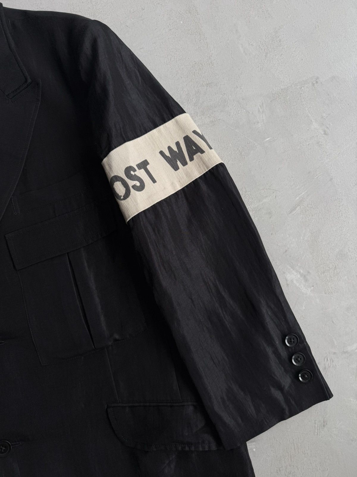 Yohji Yamamoto Yohji Yamamoto - Lost Way Home Blazer Size 52L - 3 Thumbnail