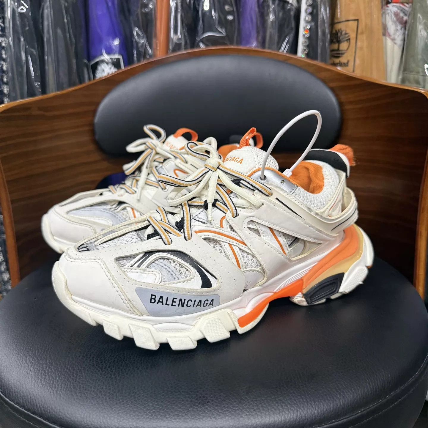 Balenciaga Balenciaga Track White/Orange 37 Excellent Condition Size US 6.5 / IT 36.5 - 1 Thumbnail