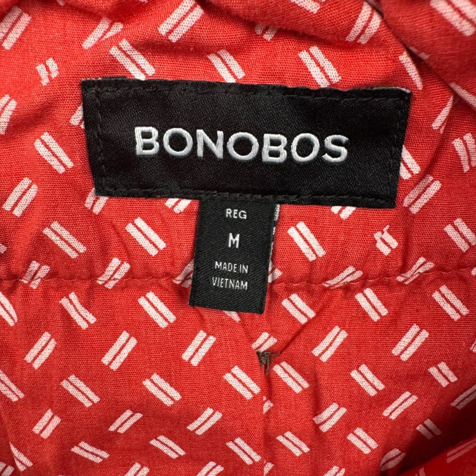 Bonobos Bonobos Men’s Cotton Blend Drawstring Flat Front Chino Red 32x30 Pants Size ONE SIZE - 4 Thumbnail