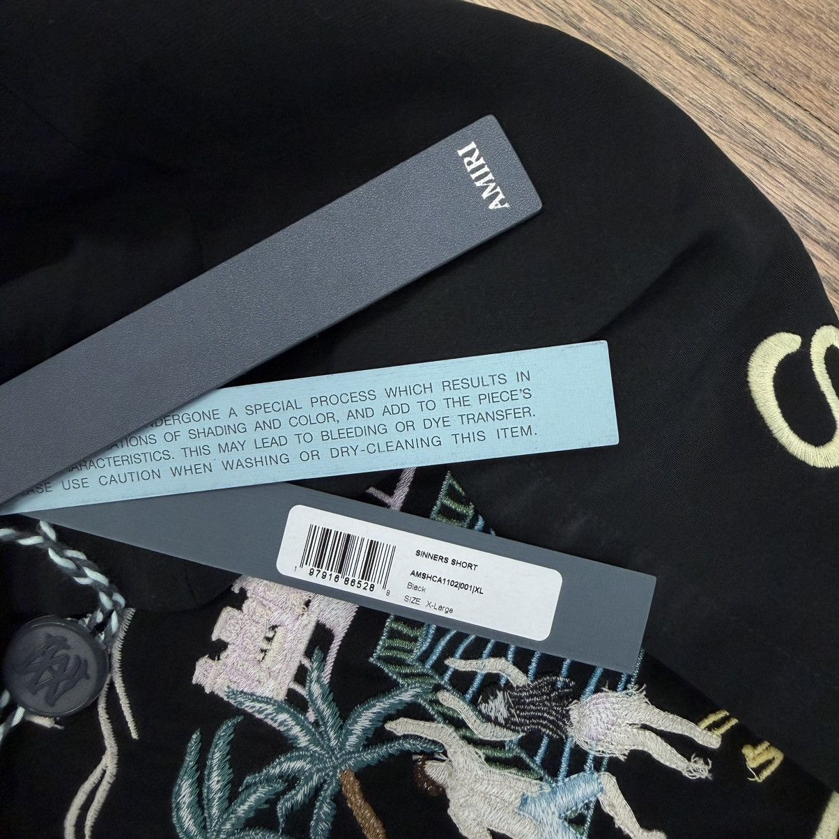 Amiri Amiri Sinners Short Black Size US 36 / EU 52 - 9 Thumbnail