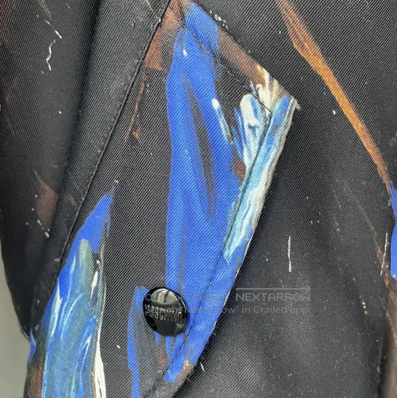 Moschino Moschino Black Bomber Jacket with Colorful Print . Size US M / EU 48-50 / 2 - 7 Thumbnail