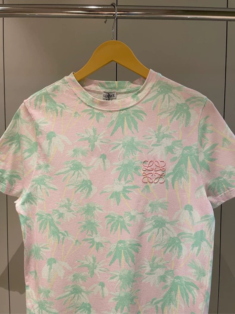 Loewe loewe Powder green coconut tree print tie-dye short sleeve Size US M / EU 48-50 / 2 - 3 Thumbnail