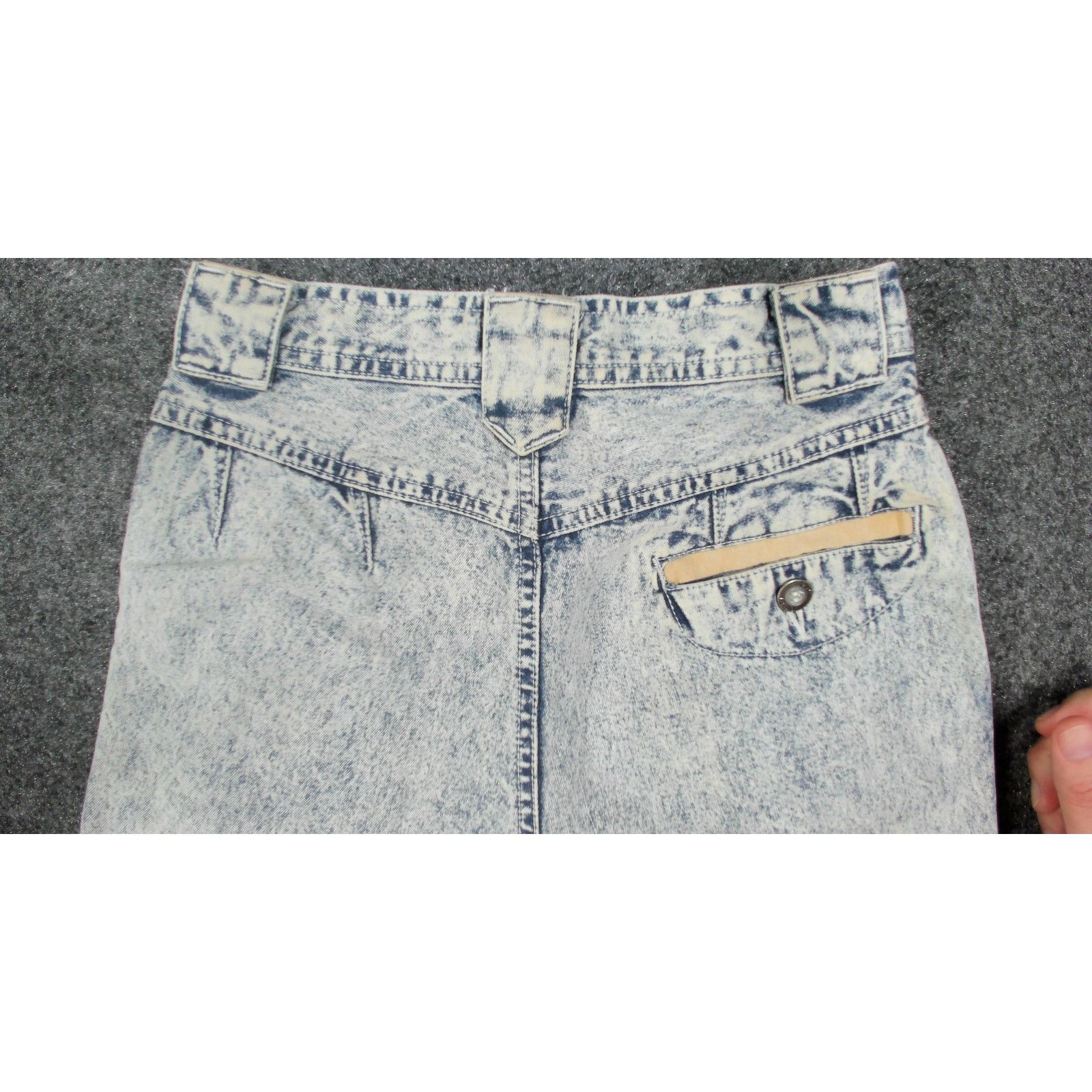 Lee Lee Vintage 80s Airgear Acid Wash Pleated Balloon Jeans 24" Size 24" / US 00 / IT 34 - 12 Thumbnail