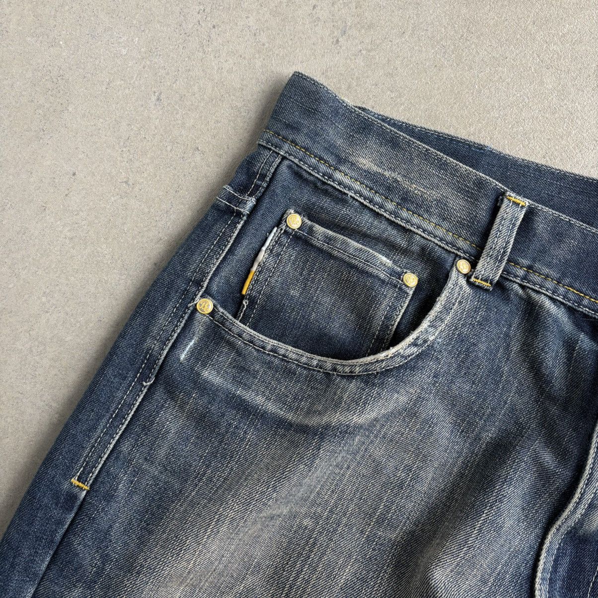 Japanese Brand × Vintage Crazy Y2K Baggy BC Jeans Washed Denim Embroidered Pockets Size US 38 / EU 54 - 8 Thumbnail