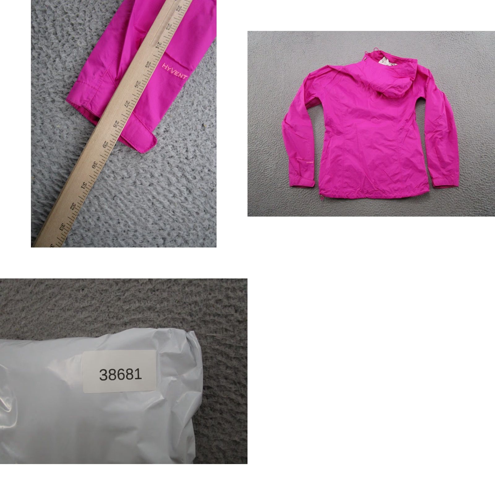 The North Face North Face Jacket Womens XS Pink Logo Full Zip Hyvent 2.5L Windbreaker Rain Coat Size XS / US 0-2 / IT 36-38 - 8 Thumbnail