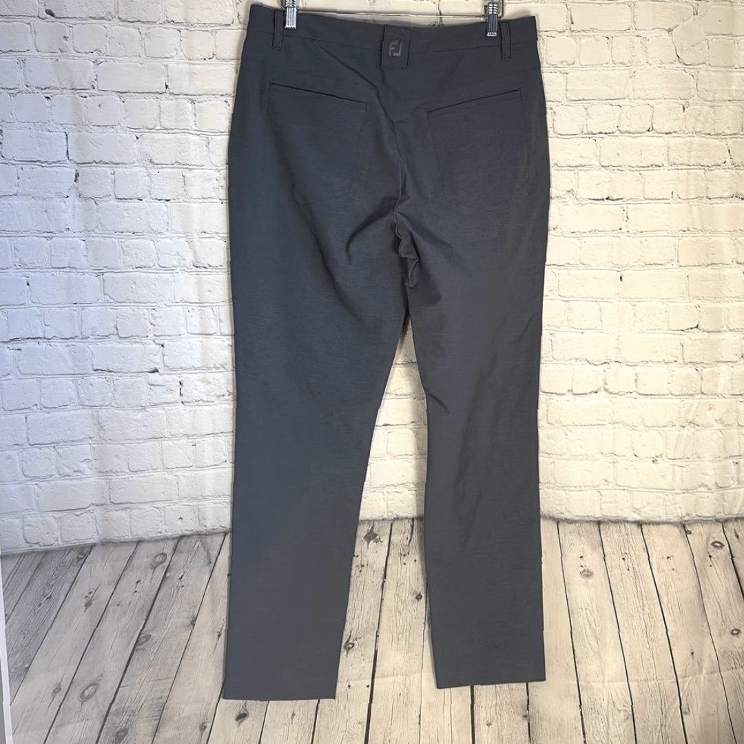 Footjoy FootJoy Mens Pro tour Performance Golf Pants 35/32 Charcoal Chino Regular Inseam 32 Mens Golf Pants Size US 35 - 5 Thumbnail