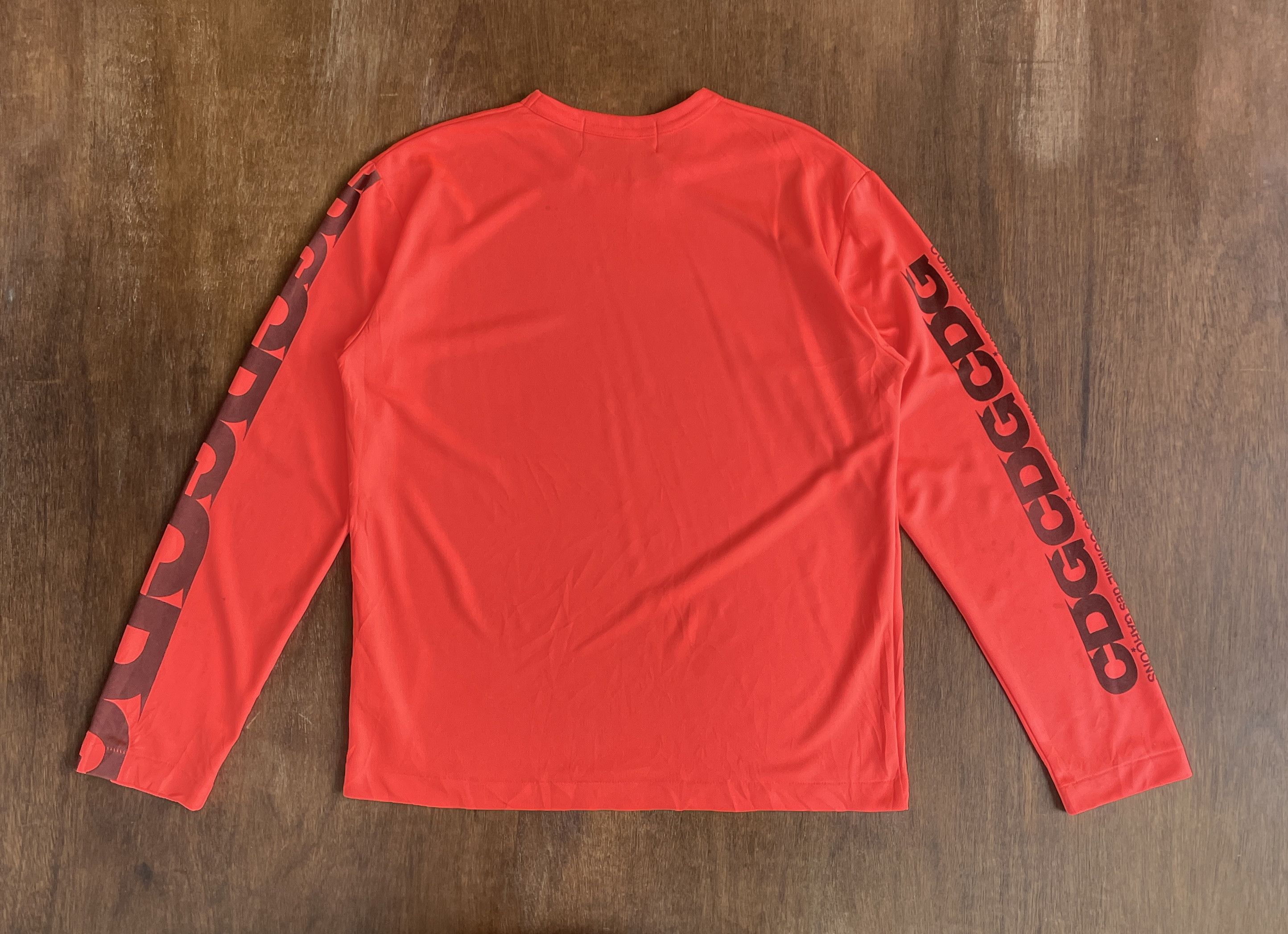 Comme des Garcons Comme des Garçons Red Long Sleeve T-Shirt Size US L / EU 52-54 / 3 - 9 Thumbnail
