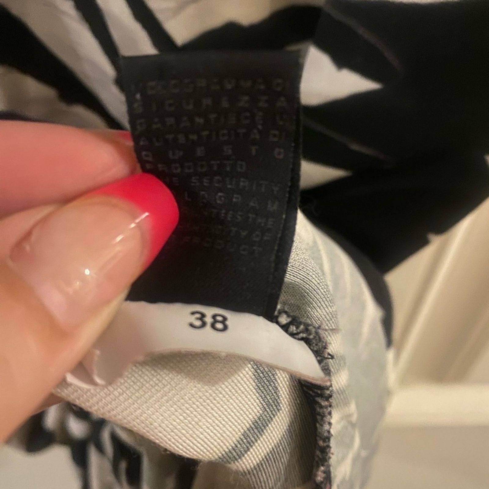 Just Cavalli Just Cavalli Winged Bodycon Dress SZ. 38 Black White Size S / US 4 / IT 40 - 6 Thumbnail