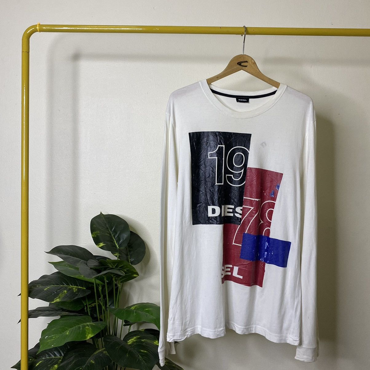 Diesel × Vintage Vintage Y2K Diesel 1978 Big Logo L/S T Shirt Size US L / EU 52-54 / 3 - 1 Thumbnail
