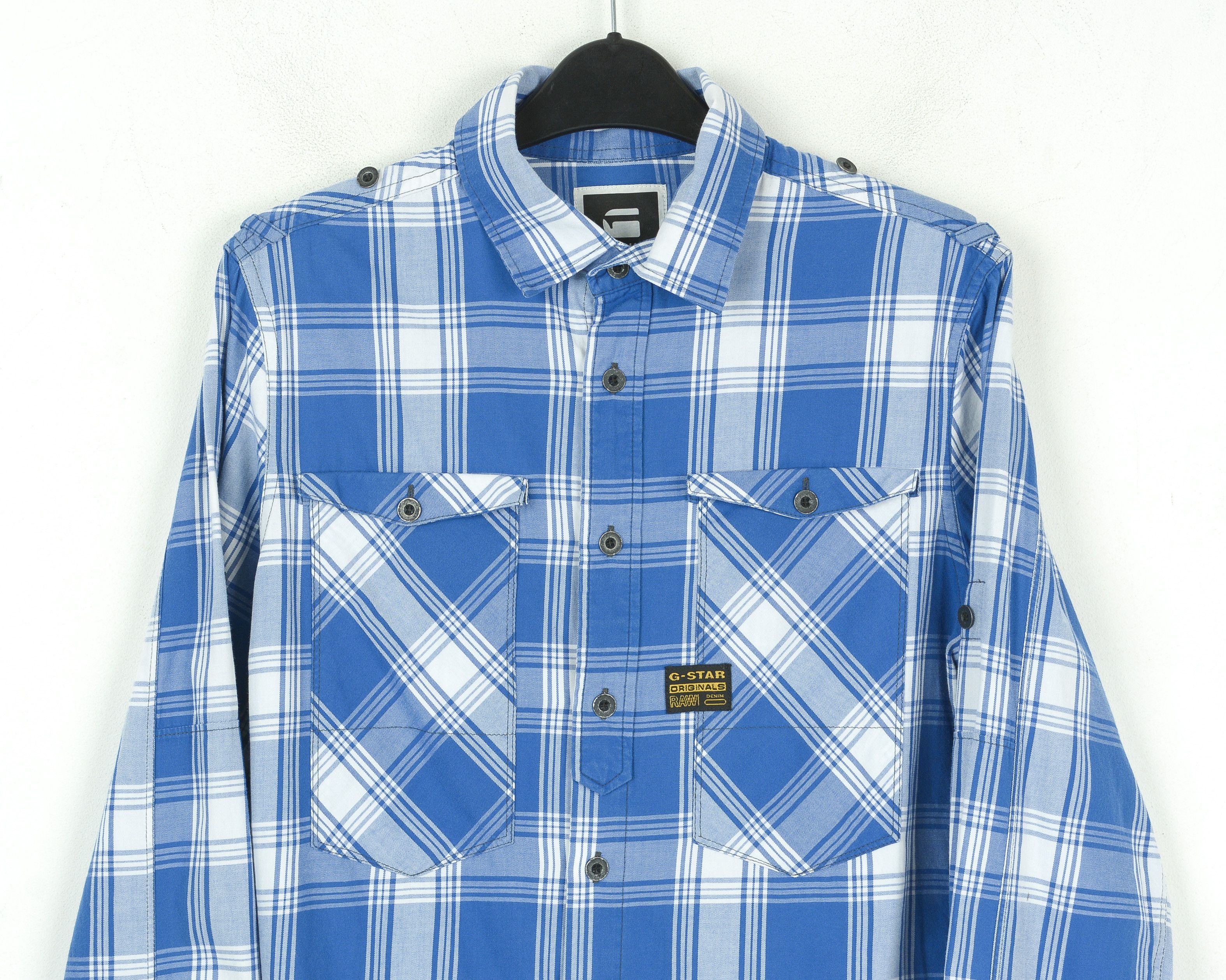 G-Star Athan Small Stark Shirt Western Button Up Check Plaid Tartan Size US S / EU 44-46 / 1 - 2 Thumbnail