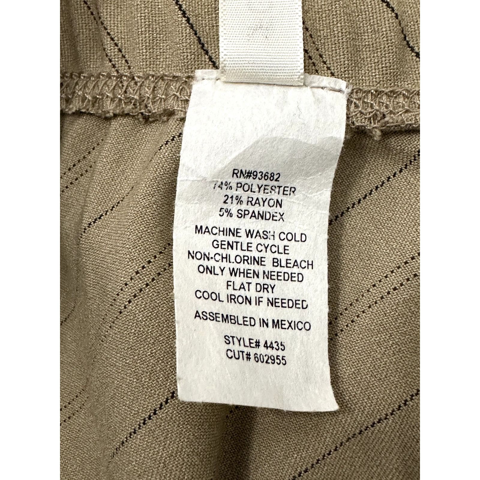 Other Forgotten Grace Skirt Midi Pinstripe Tan Black Womens M NWOT Size 28" / US 6 / IT 42 - 8 Thumbnail