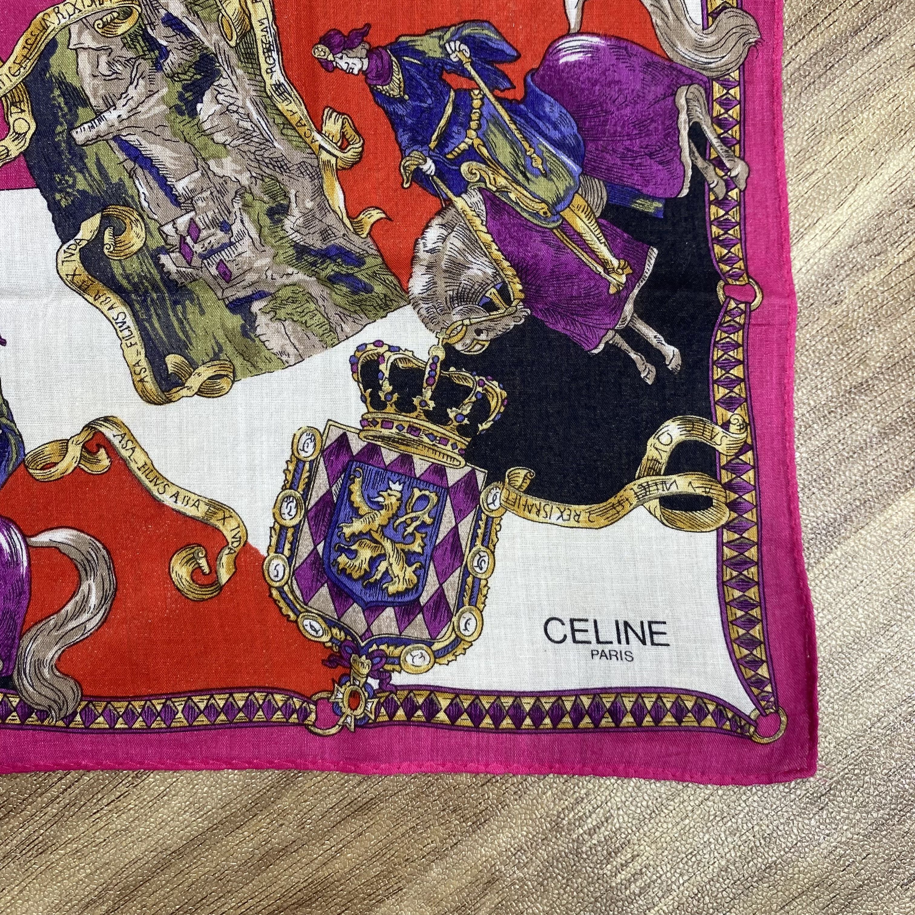 Celine Vintage Celine Handkerchief Neckerchief H065P Size ONE SIZE - 3 Thumbnail