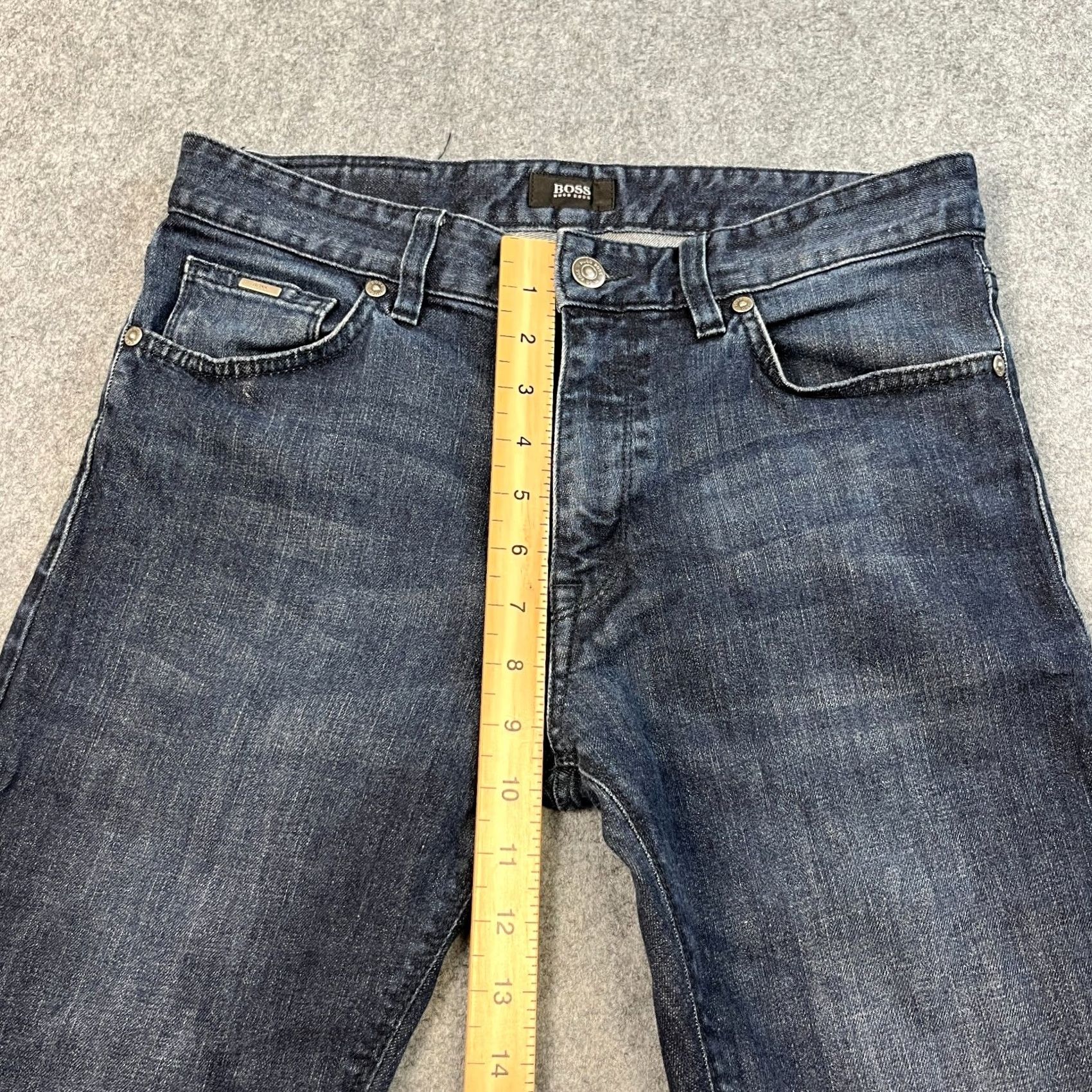 Hugo Boss HUGO BOSS Jeans Tapered Male 30 Regular Denim Dark Blue Maine 3 5-Pocket Stretch Comfortable Classic Mens Size US 30 / EU 46 - 5 Thumbnail