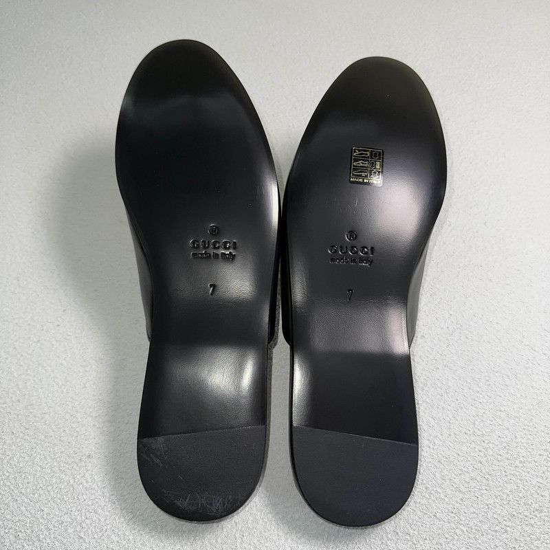Gucci Gucci x NY Yankees Black Leather Slippers - Size US 8 / EU 41 - 4 Thumbnail