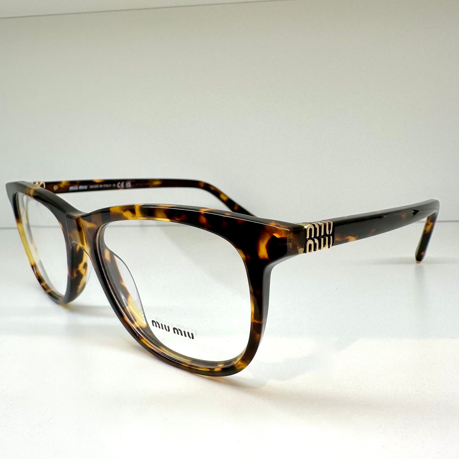 Miu Miu MIU MIU Womens Eyeglasses Brown Panto Square Honey Havana Size ONE SIZE - 6 Thumbnail