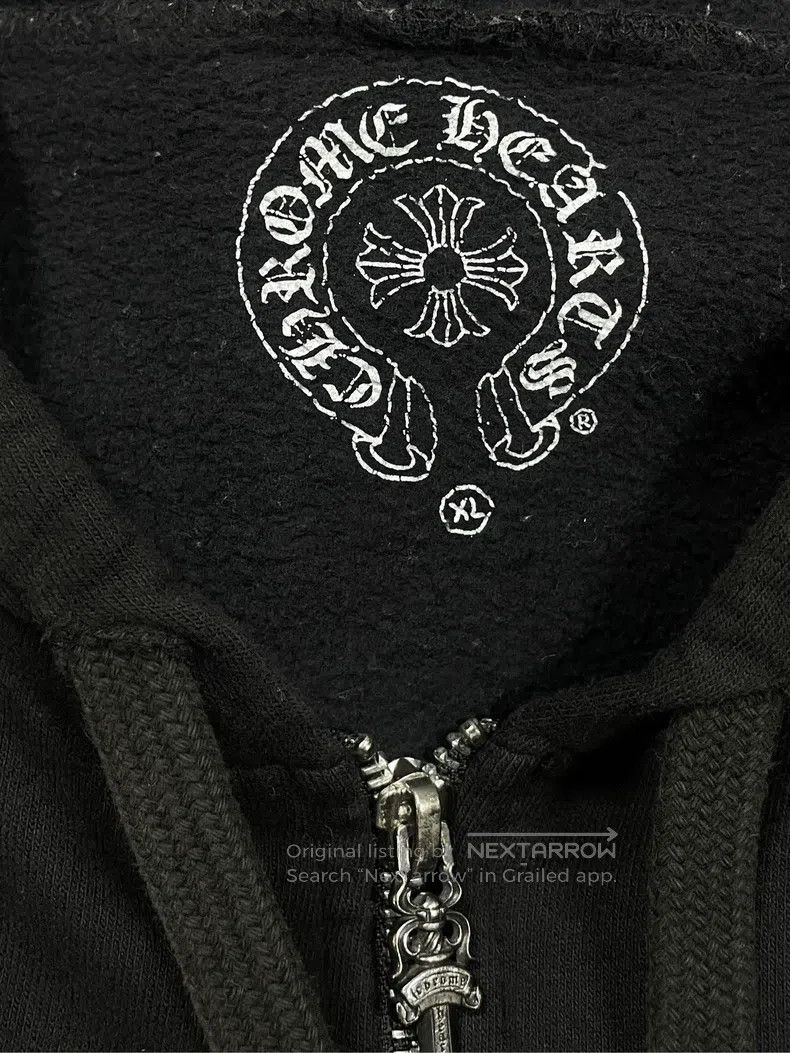Chrome Hearts CHROME HEARTS Size XL Black Sanskrit scroll phantom cross s Size US XL / EU 56 / 4 - 6 Thumbnail
